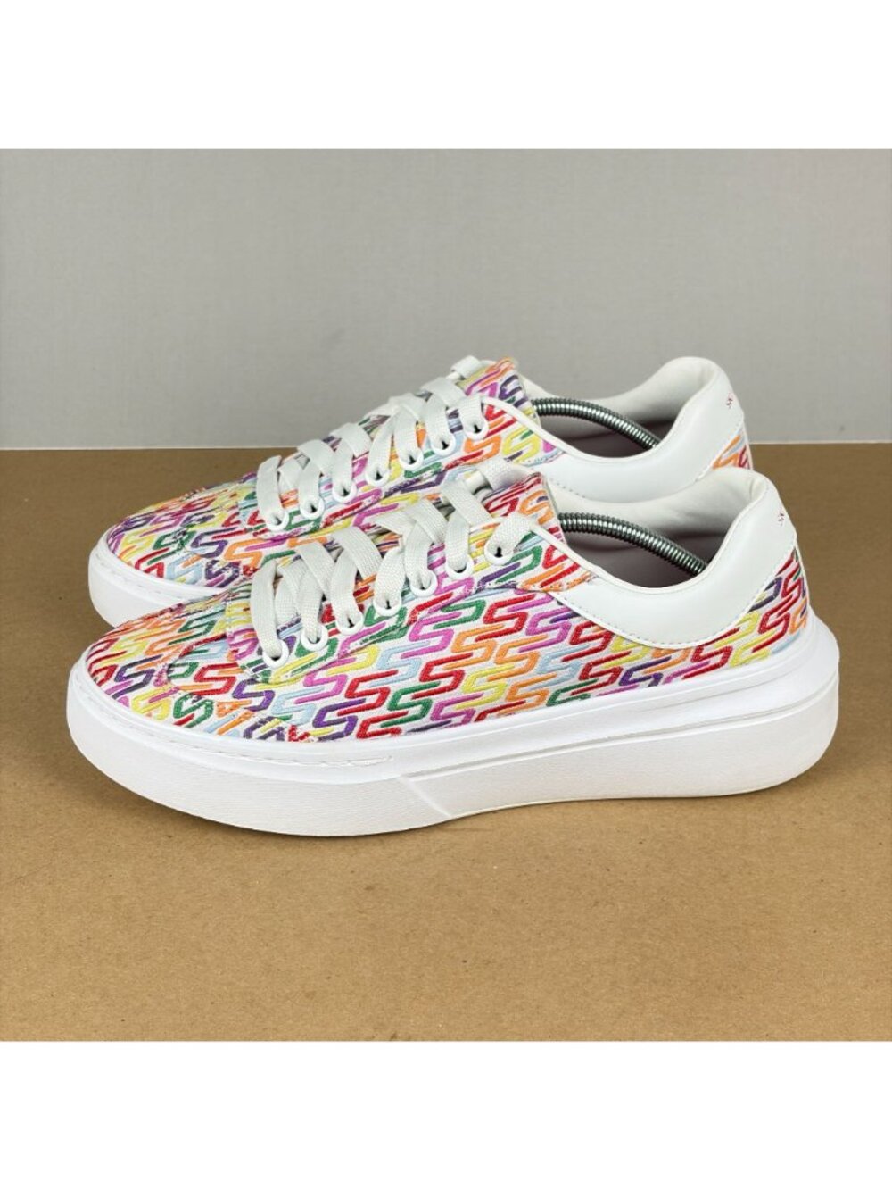 Skechers Cordova Classic Logo Print Athletic Shoes Womens 11 White Multicolor - Picture 10 of 10